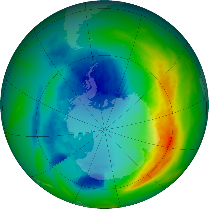Ozone Map 1988-08-30